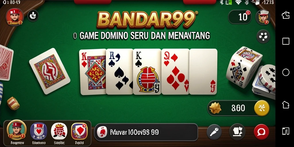 Screenshot gameplay BANDAR99 yang menunjukkan keseruan bermain Domino.