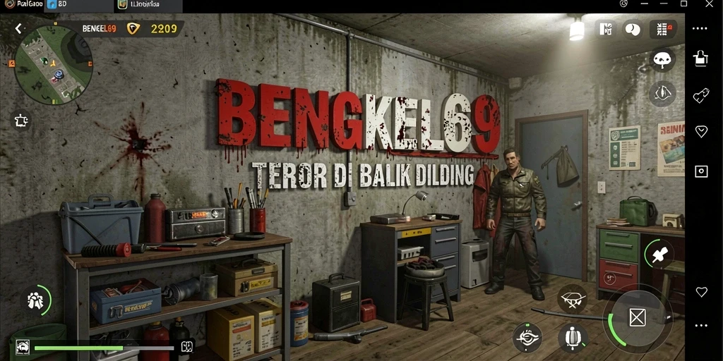 Tangkapan layar menampilkan momen menegangkan dalam BENGKEL69.