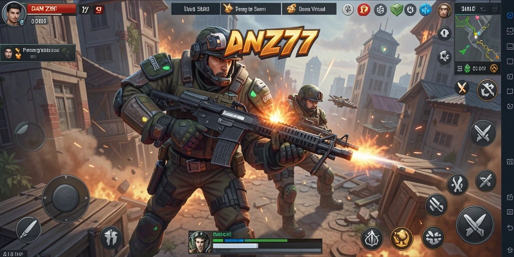 Tangkapan layar <strong>DAN777</strong> yang menampilkan aksi seru dalam pertempuran taktis.