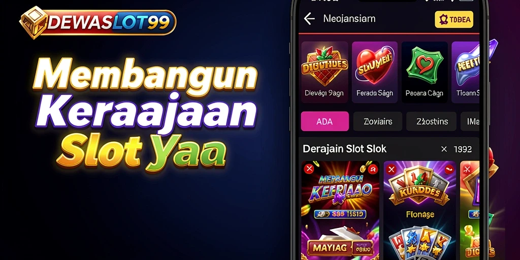 Tampilan gameplay DEWASLOT99 yang menarik dengan mesin slot berwarna-warni.