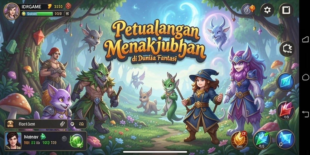 Tampilan gameplay <strong>IDRGAME</strong> yang menakjubkan dan penuh warna.
