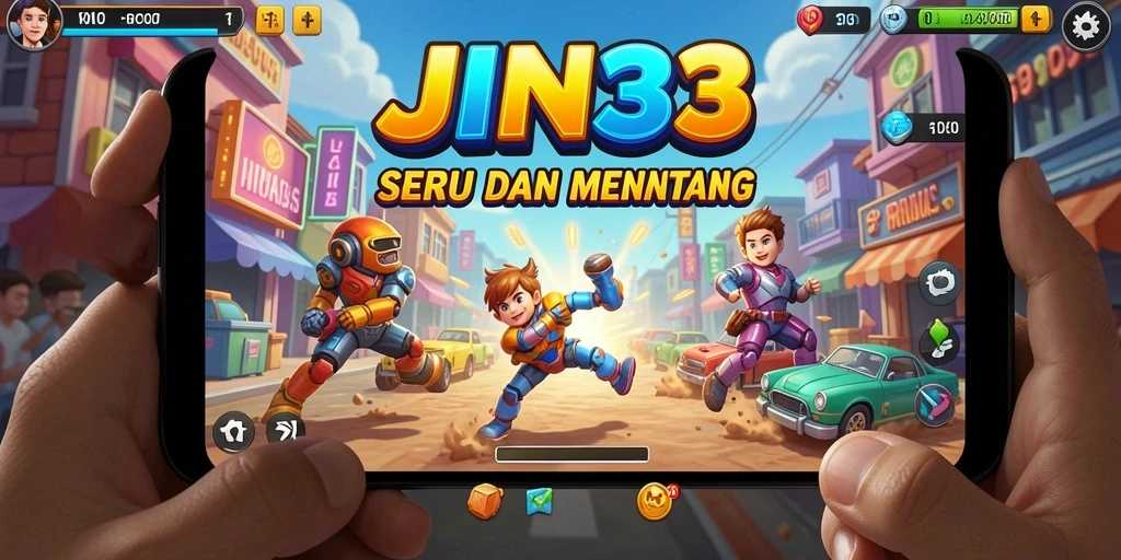 Tampilan gameplay JIN33 yang seru dan penuh warna.