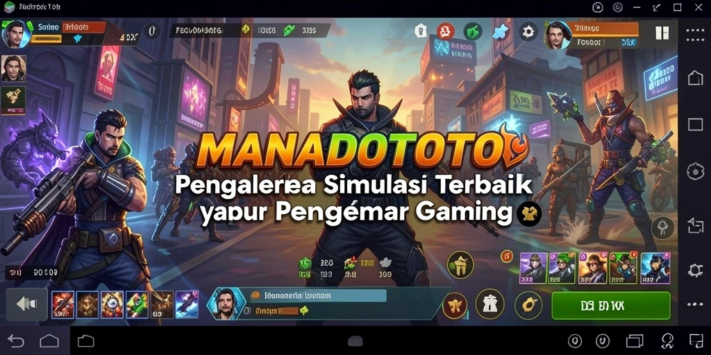 Tampilan gameplay menarik di MANADOTOTO dengan elemen simulasi yang mendalam.