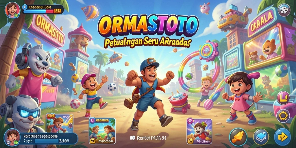 Screenshot dari gameplay menegangkan ORMASTOTO di level sulit.