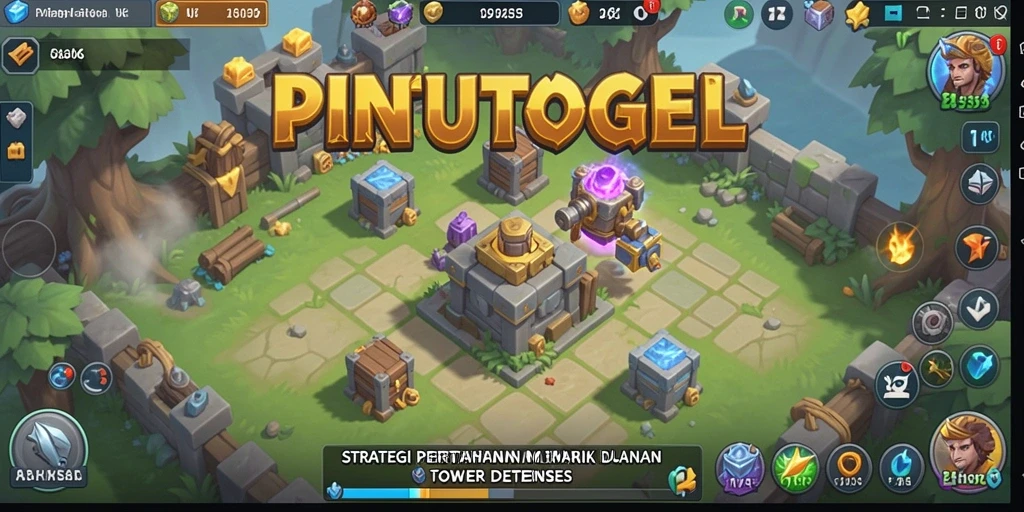 Gameplay PINTUTOGEL yang menegangkan dalam Tower Defense.