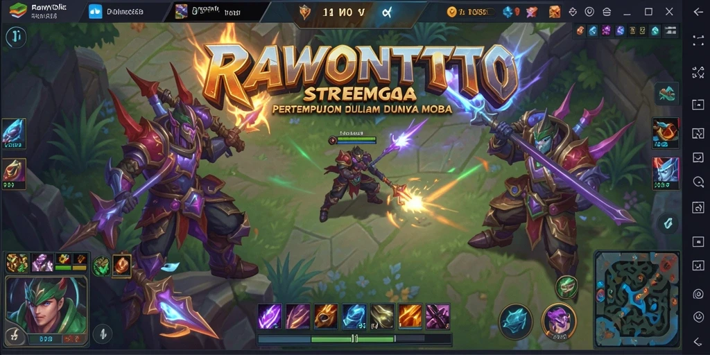 Gameplay seru di arena perang RAWONTOTO.