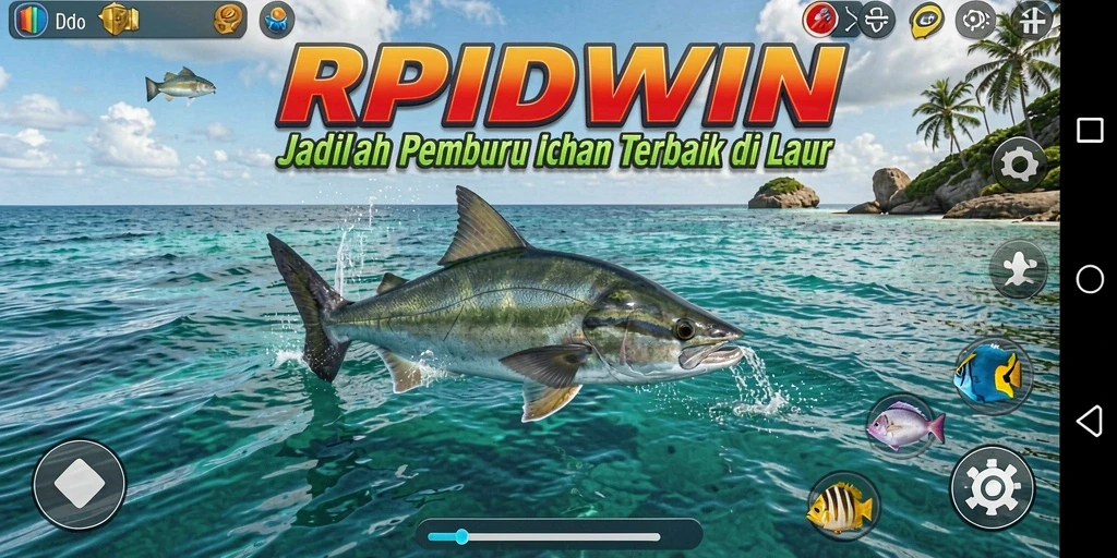 Tangkapan ikan yang spektakuler dalam RPIDWIN di lautan yang memukau.