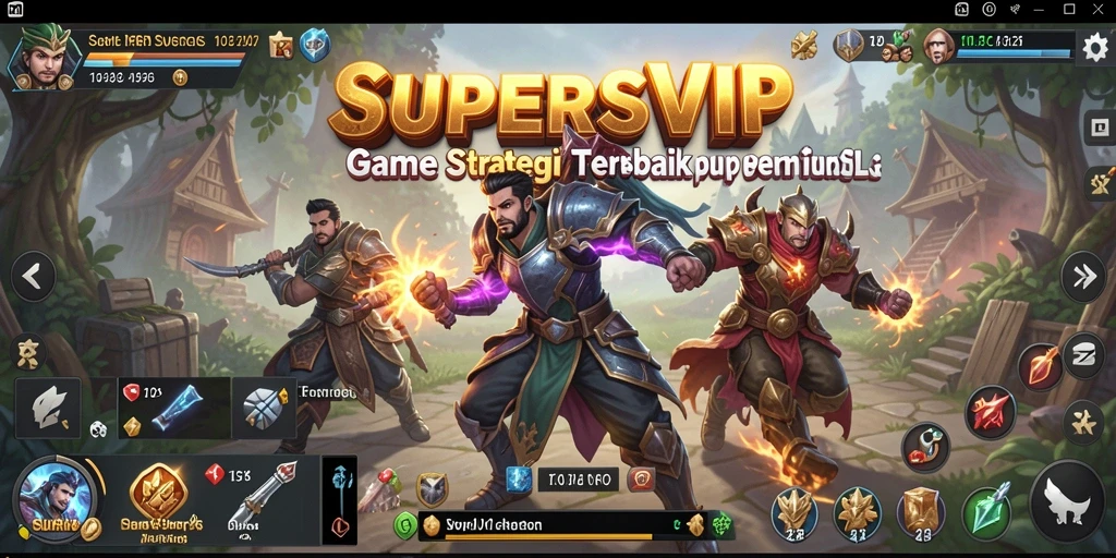 Tampilan menarik dari gameplay SLG di SUPERSVIP.