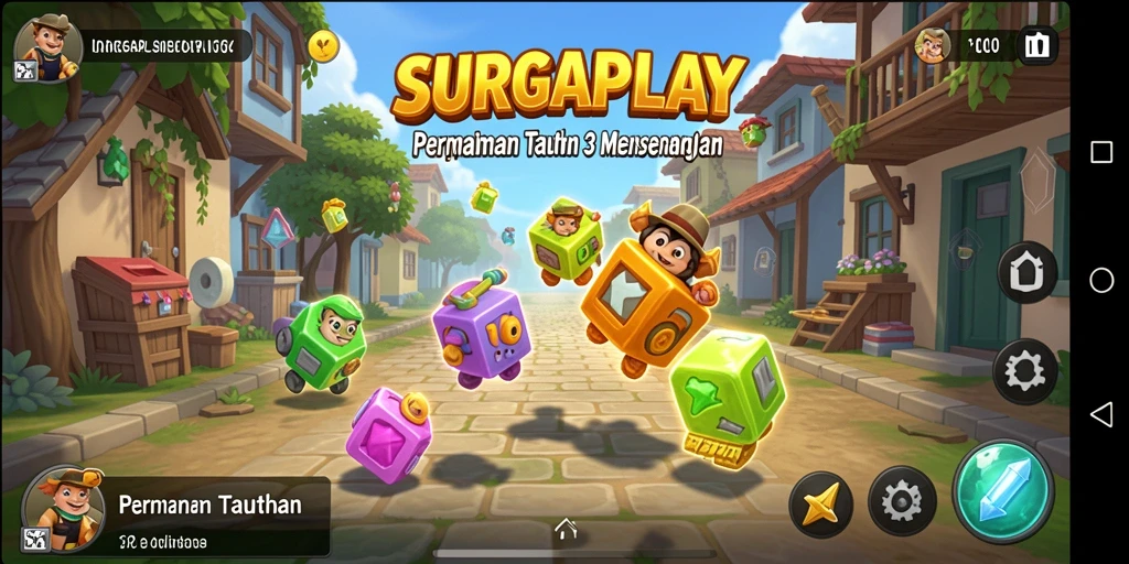 Tampilan gameplay SURGAPLAY yang seru dan menantang.